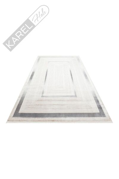 MAHAL MHL 13 CREAM BLUE Klasik Desenli Yüksek Kalite Sık Dokuma Salon Halısı