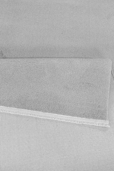 İpek Halı 3401A Polyester Düz Renk Pelus Halı