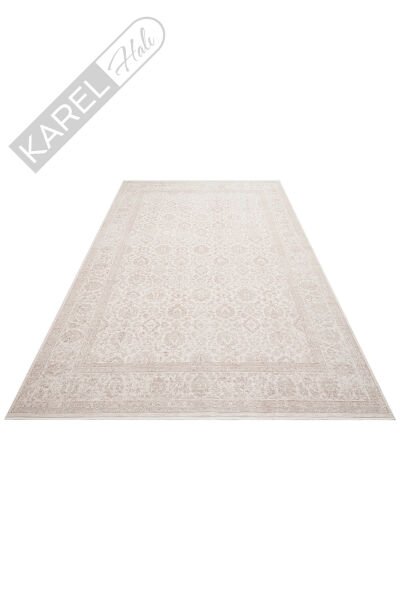 MAHAL MOOD MHL MOOD 03 CREAM BEIGE Klasik Desenli Yüksek Kalite Sık Dokuma Salon Halısı