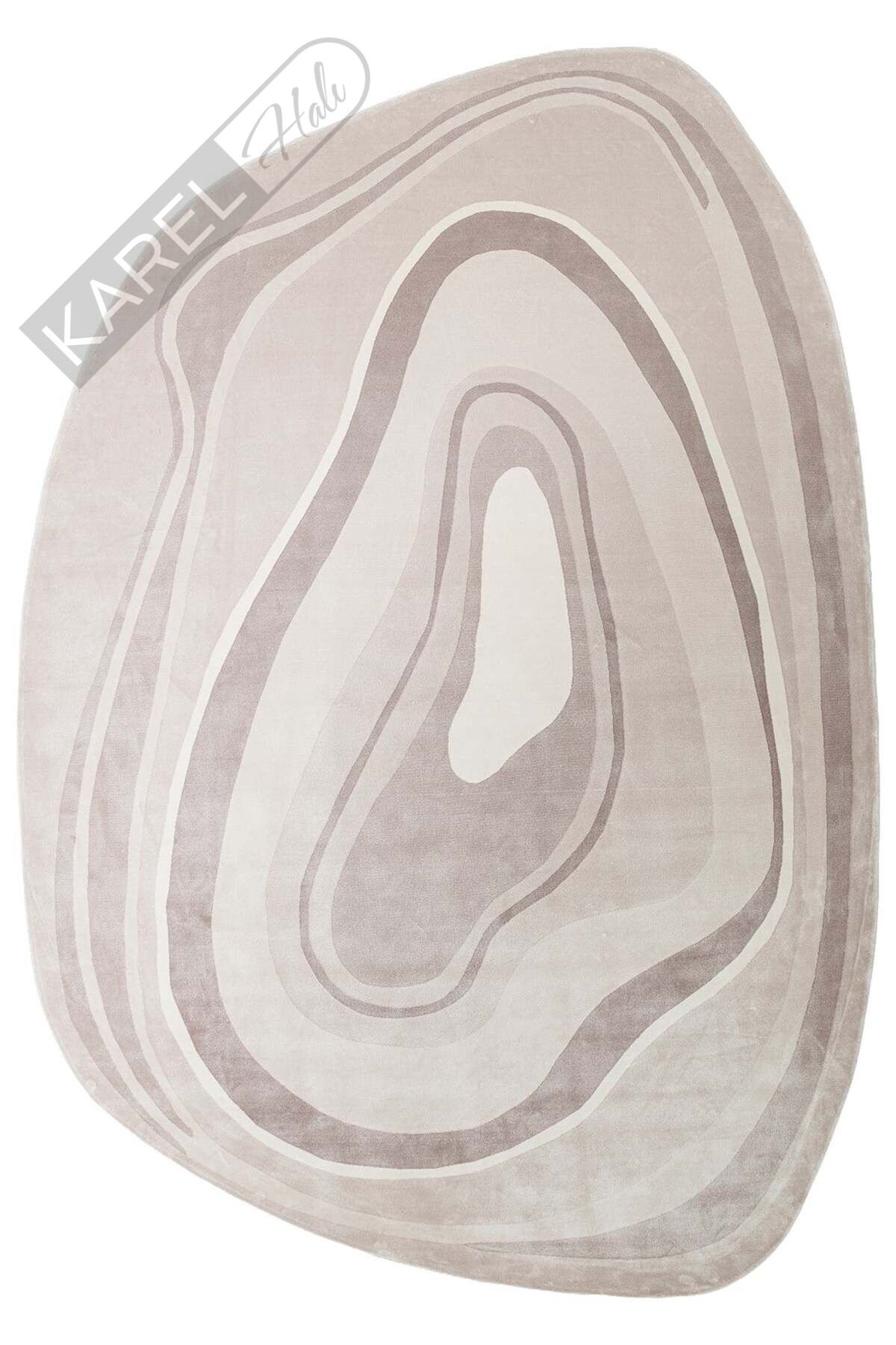 UTOPIA UTP 05 CREAM GREY Amorf Tasarımlı Modern Viskon Halı