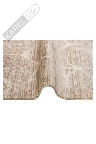 VERONA DYED VRD 06 LATTE BEIGE Overdyed Yumuşak İpeksi Tuşeli Yüksek Alçak Oymalı Modern İnce Makin