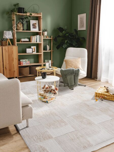 Karel Halı Nordea NOR01 Krem Koleksiyonu İskandinav Halı