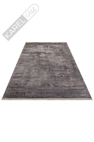 FRESCO FSD 02 D.GREY  Overdyed Yüksek Alçak Dokulu Işıltılı Kaliteli Sık Dokuma Modern Salon Halısı