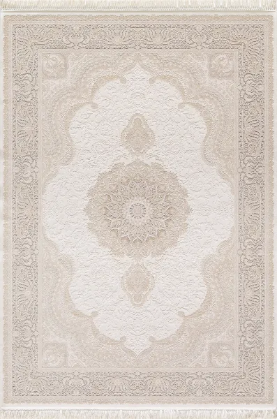 Artemis Halı Palace - 05202C - Krem Vizon Rengi Viskon Premium Halı