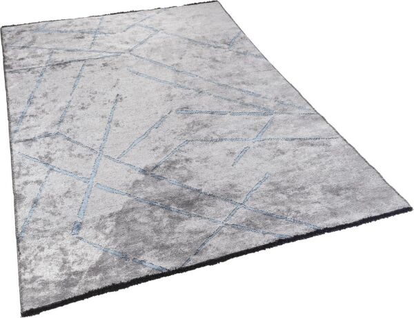 Apex Halı Hare Premium 1312 Gri Mavi Akrilik Kilim Yıkanabilir