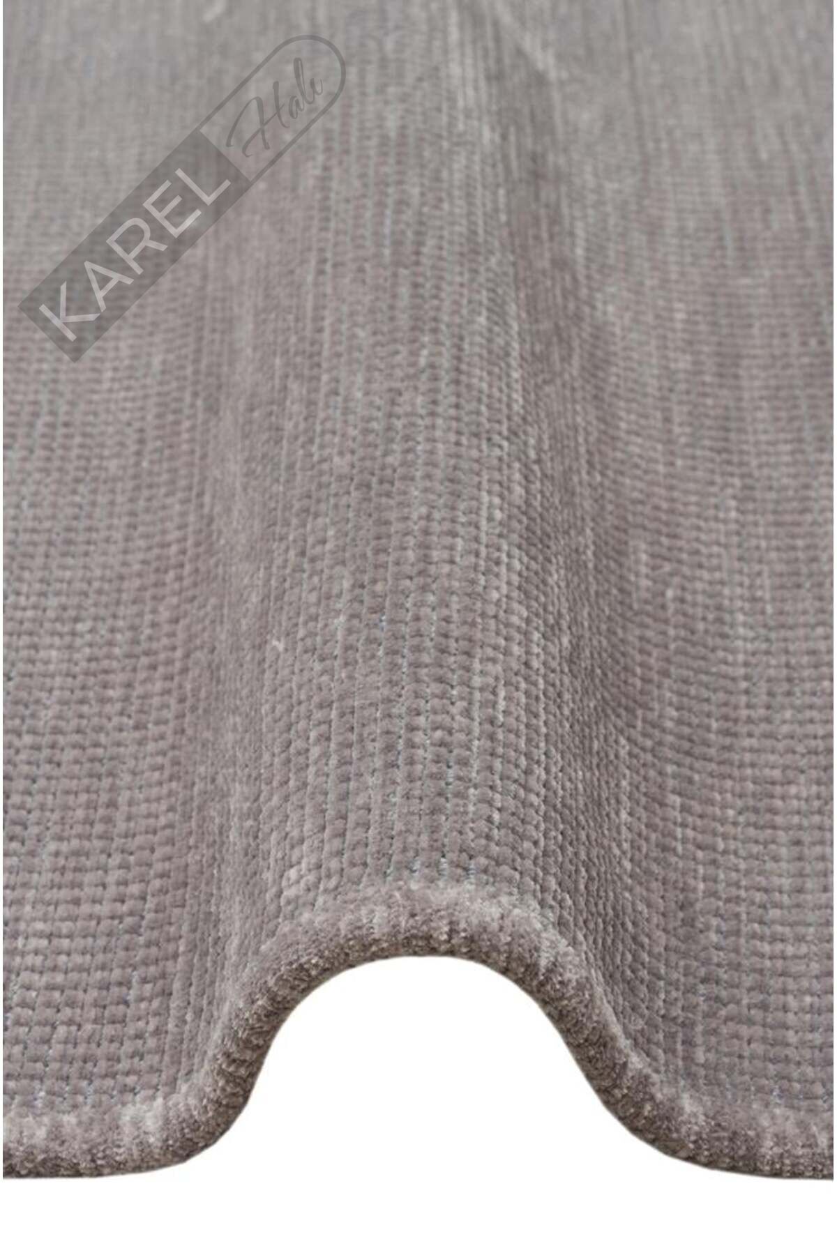 LIZA KILIM LIZ 01 GREY Hav Toz Vermez Kaymaz Tabanlı Yıkanabilir Düz Renk Kilim
