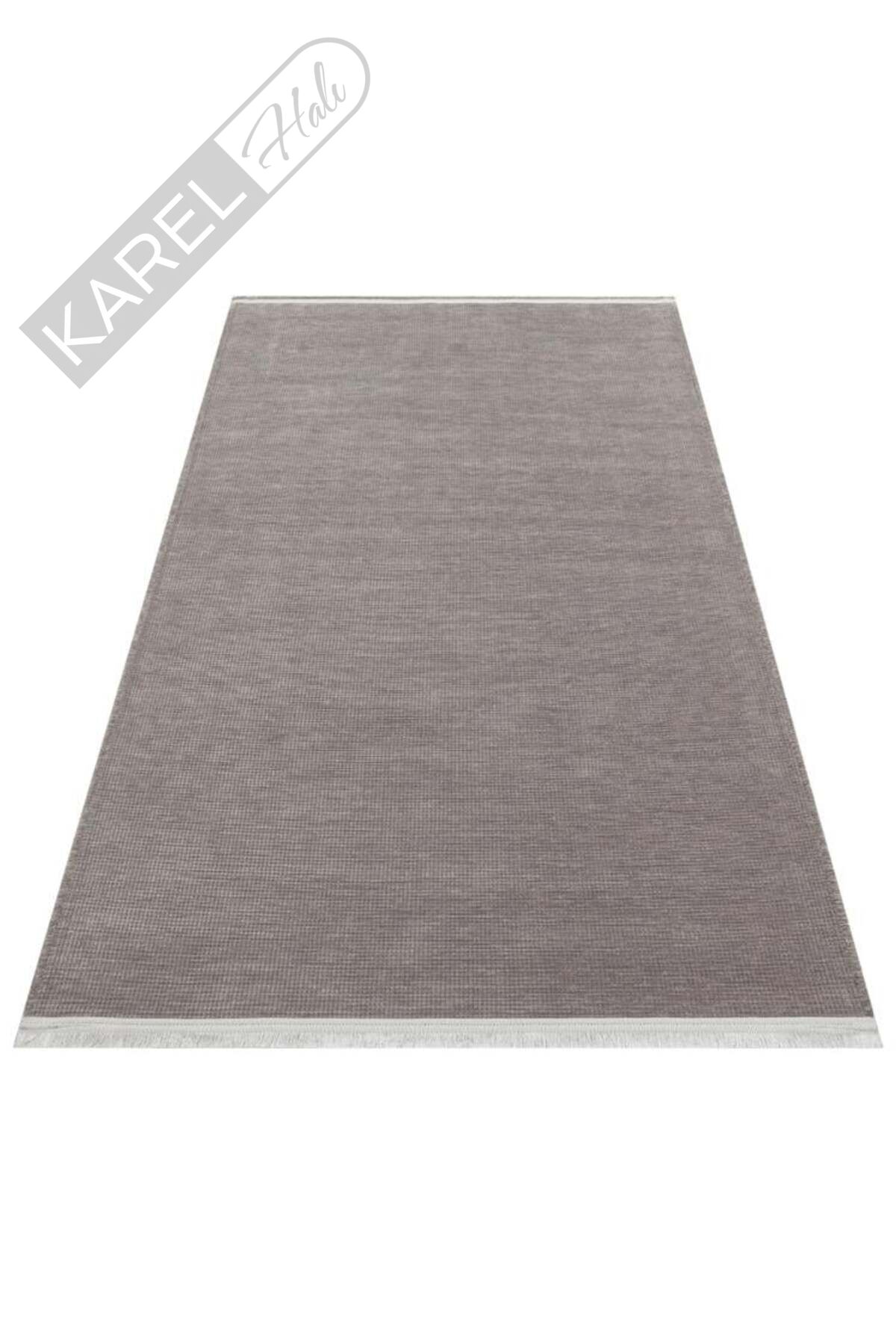 LIZA KILIM LIZ 01 GREY Hav Toz Vermez Kaymaz Tabanlı Yıkanabilir Düz Renk Kilim