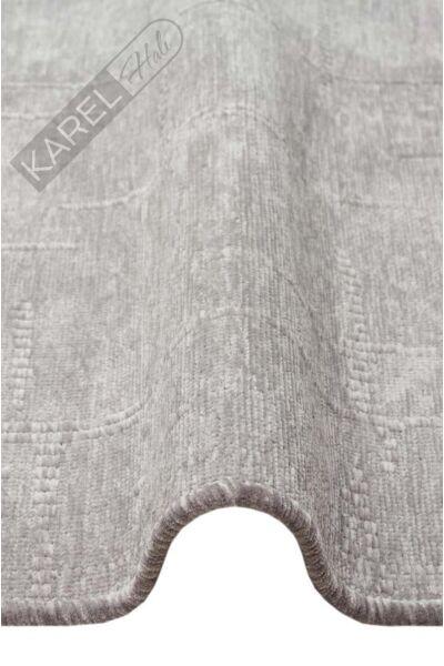 LIZA KILIM LIZ 02 GREY Hav Toz Vermez Kaymaz Tabanlı Yıkanabilir Düz Renk Kilim