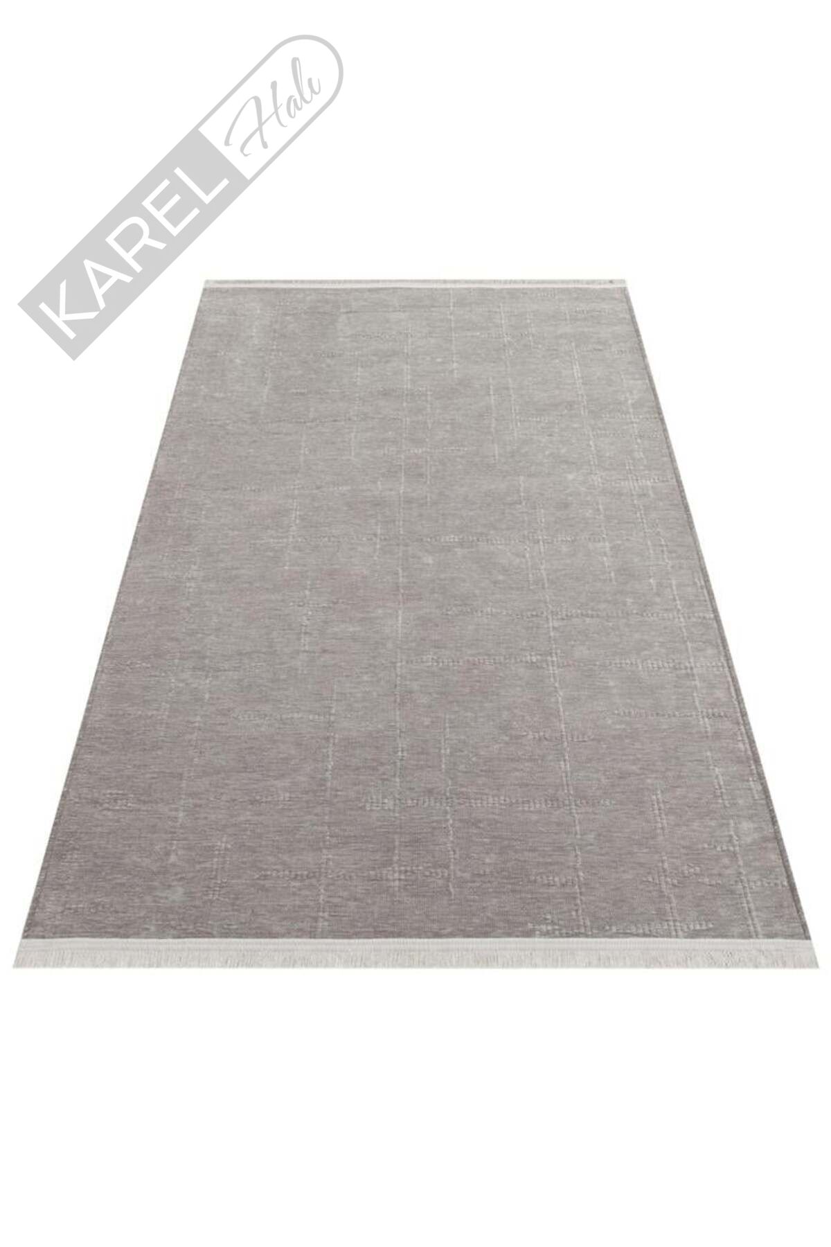 LIZA KILIM LIZ 02 GREY Hav Toz Vermez Kaymaz Tabanlı Yıkanabilir Düz Renk Kilim