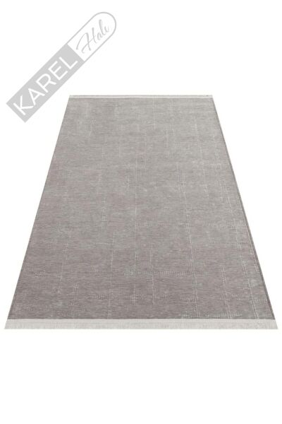 LIZA KILIM LIZ 02 GREY Hav Toz Vermez Kaymaz Tabanlı Yıkanabilir Düz Renk Kilim
