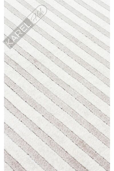 MERANO MRN 03 CREAM GREY Geometrik Desenli Yüksek Kalite Sık Dokuma Salon Halısı