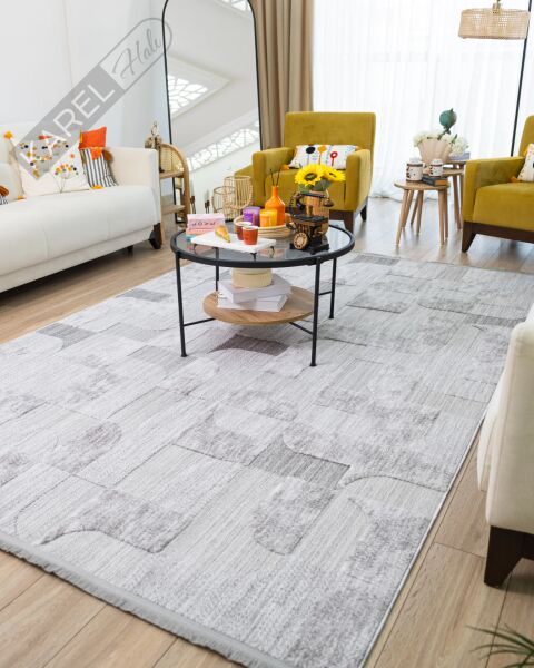 Karel Halı Nordea NOR04 Gri Koleksiyonu İskandinav Halı