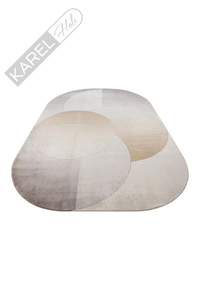 MERANO MRN 06 CREAM GOLD Geometrik Desenli Yüksek Kalite Sık Dokuma Salon Halısı