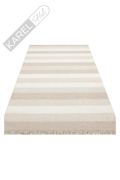 OSLO OSL 08 BEIGE  Hav Toz Vermez Hasır Dokuma Modern Makine Halısı