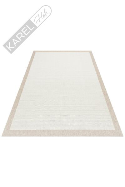 MONO MNO 05 CREAM BEIGE Hav Toz Vermez Kaymaz Tabanlı İnce Halı