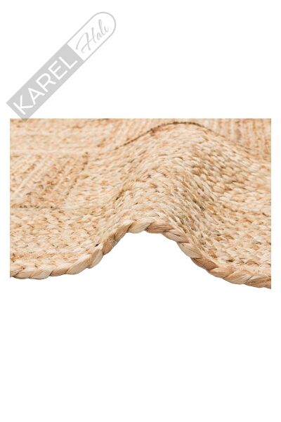 ECHO ECH 06 NATURAL XW El Dokuma Naturel Jüt Hasır Halı