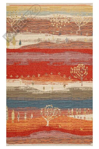 NOMAD NMD 12 TERRA Yıkanabilir, Çift Taraflı Kullanıma Uygun Yumuşak Tuşeli Otantik Kilim
