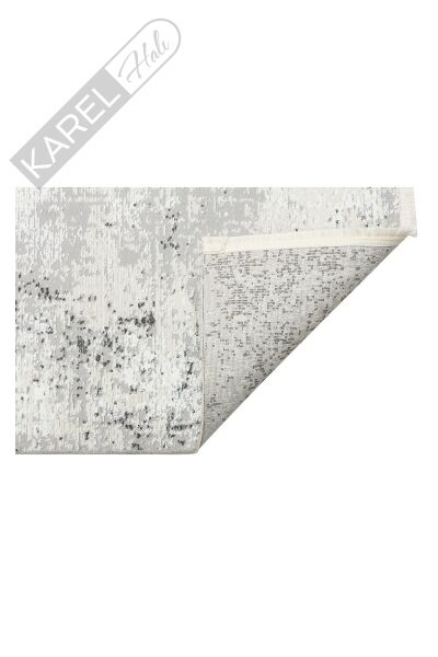 LAGOS XW LGS 05 CREAM GREY XW Hav Toz Vermez Eskitme Desenli Modern Makine Halısı