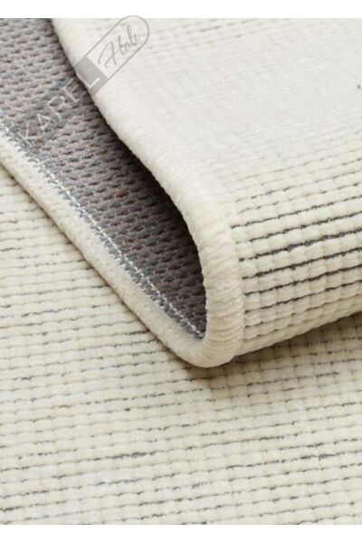 LIZA KILIM LIZ 01 WHITE Hav Toz Vermez Kaymaz Tabanlı Yıkanabilir Düz Renk Kilim