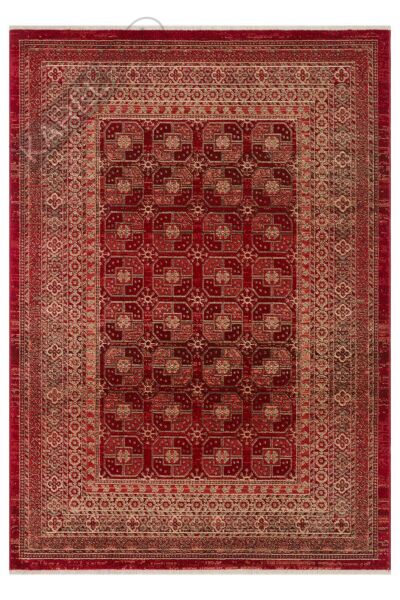 KYBELE KYB 03 RED Sıcak Renk Tonlu Otantik Makine Halısı