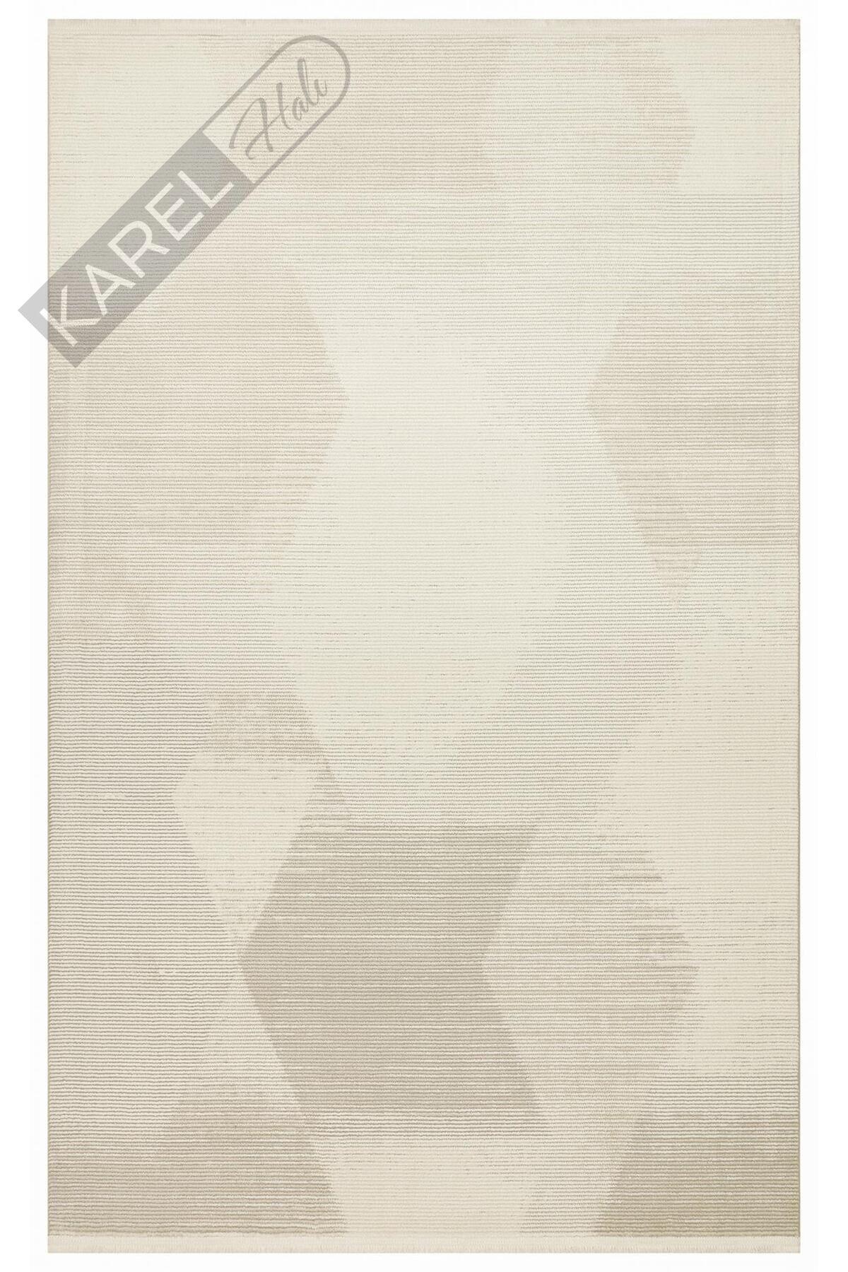 LAGOS XW LGS 21 CREAM BEIGE XW Hav Toz Vermez Eskitme Desenli Modern Makine Halısı