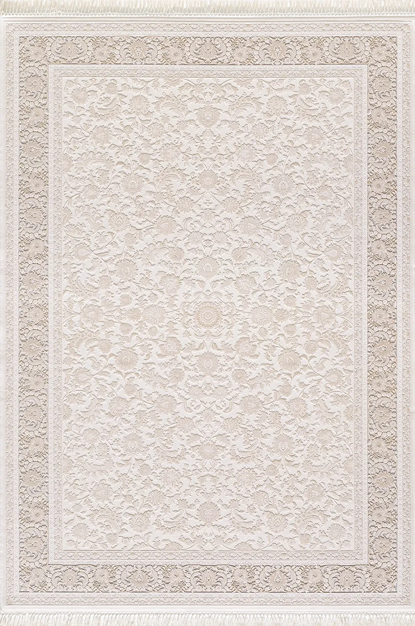 Artemis Halı Palace - 05201E Krem Vizon Rengi Viskon Premium Halı