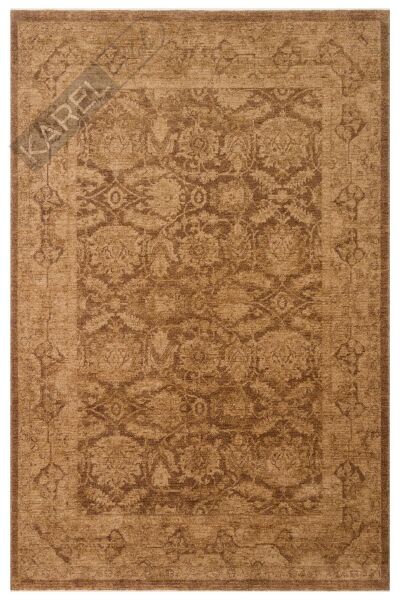 SHIRAZ SHR 01 BEIGE Vintage Eskitme Desenli Modern Yumuşak Dokulu Makine Halısı