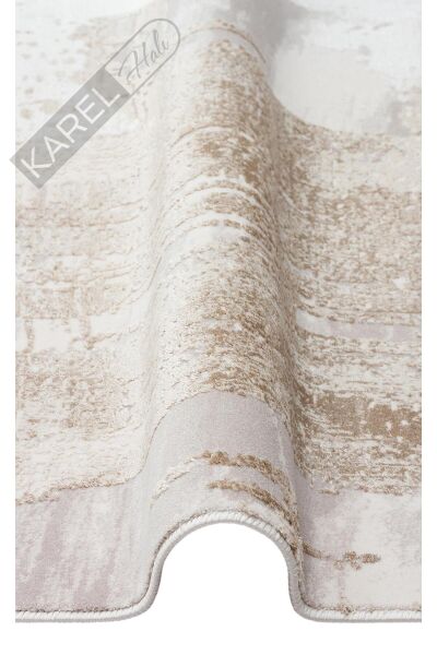 PADONA PDN 06 BEIGE GREY  Extra Yumuşak Dokulu Sık Dokuma Modern Desenlere Sahip Şık Salon Halısı