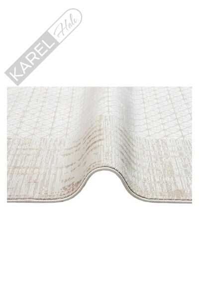 MAHAL MHL 01 CREAM GOLD  Art Deco Desenli Yüksek Kalite Sık Dokuma Salon Halısı