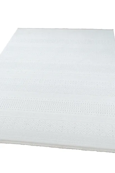 Apex Halı Origami 6921 Beyaz Gri Halı