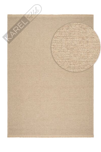 Nordic Wool 03 Bej Doğal Yün Halı - Yeni Zelanda Yünü