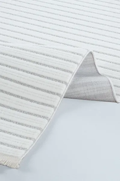 Apex Halı Origami 6931 Beyaz Gri Halı