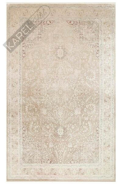 BABIL BBL 02 BEIGE  Yumuşak Dokulu Vintage Esintilere Sahip Over-dyed Sık Dokuma Salon Halısı