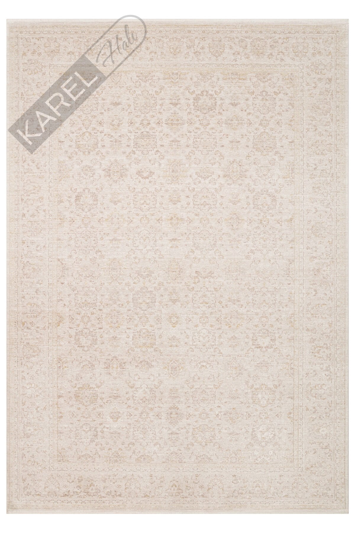 MAHAL MOOD MHL MOOD 02 BEIGE CREAM Klasik Desenli Yüksek Kalite Sık Dokuma Salon Halısı