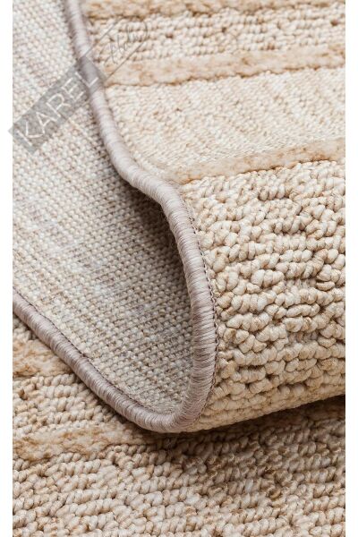JOY JOY 03 BEIGE  Hav Toz Vermeyen Yumuşak dokulu Modern Makine Halısı