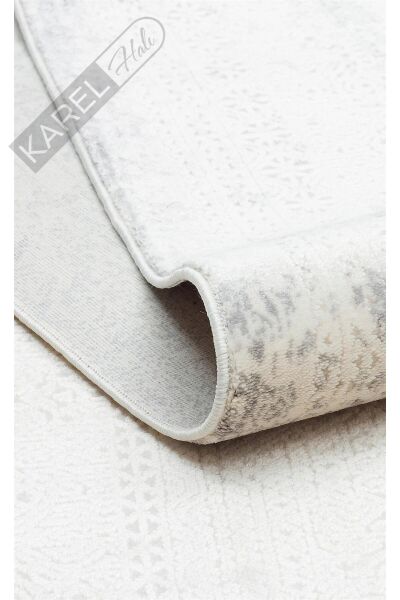 PASSAGE PLZ 03 CREAM GREY Yumuşak Tuşeli Sık Dokuma Modern Halı