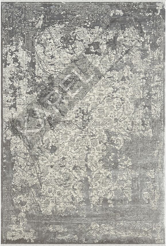 Woolen Halı Glorya 5754 Gri Premium Saçaklı Halı