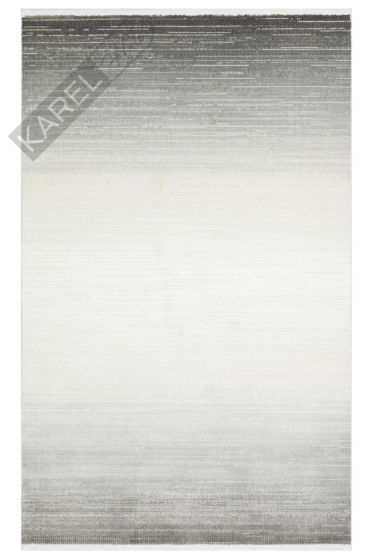 LAGOS XW LGS 16 CREAM GREY XW Hav Toz Vermez Eskitme Desenli Modern Makine Halısı