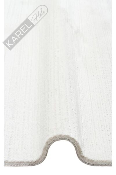 LAGOS XW LGS 16 CREAM GREY XW Hav Toz Vermez Eskitme Desenli Modern Makine Halısı