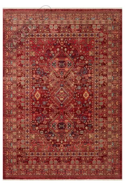 KYBELE KYB 05 RED XW Sıcak Renk Tonlu Otantik Makine Halısı