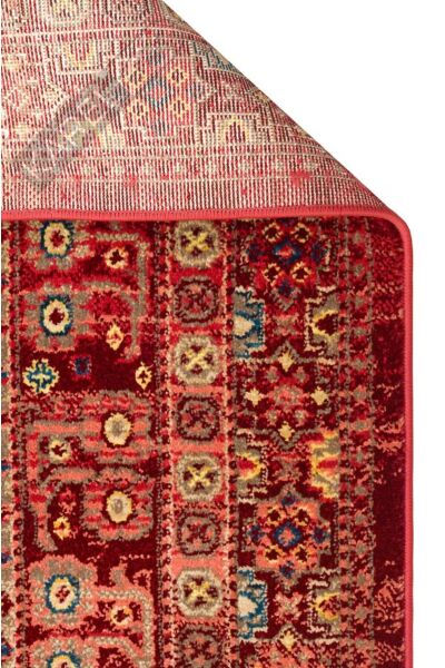 KYBELE KYB 05 RED XW Sıcak Renk Tonlu Otantik Makine Halısı
