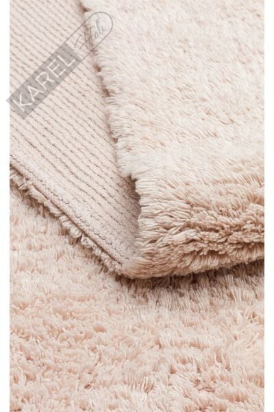 COTTON BOON CBN PLAIN BEIGE Yıkanabilir Kaymaz Tabanlı Naturel Pamuk Bebek Halısı