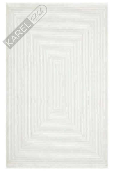 LAGOS XW LGS 22 CREAM GREY XW  Hav Toz Vermez Eskitme Desenli Modern Makine Halısı