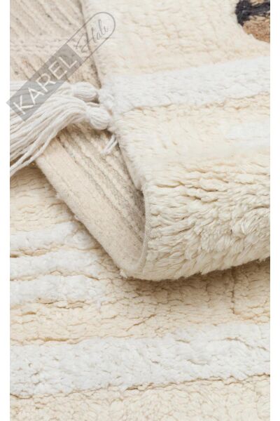 COTTON BOON XXW CBN 09 MULTY XXW Yıkanabilir Kaymaz Tabanlı Naturel Pamuk Bebek Halısı