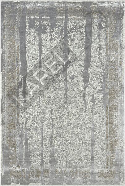 Woolen Halı Glorya 5756 Gri Premium Saçaklı Halı