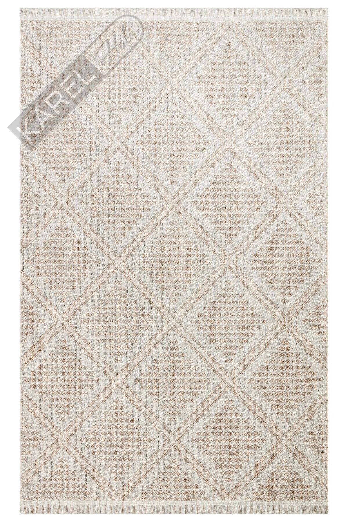 Cozy Czy 03 Grey Beige Hav Toz Vermez Modern Örgü Dokuma Makine Halısı
