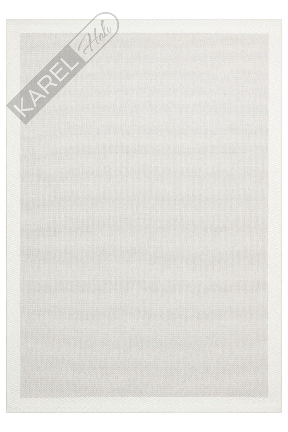 MONO MNO 05 GREY CREAM Hav Toz Vermez Kaymaz Tabanlı İnce Halı