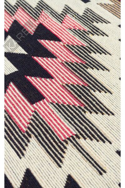 ARYA AR 33 RED Yıkanabilir Çift Taraflı Modern Desenli Dokuma Kilim