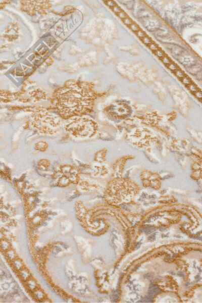 PERSIAN PER 01 BEIGE Klasik Desenli Yüksek Kalite Sıkı ve İnce Dokuma Yaklaşık 3 Milyon Point Makin