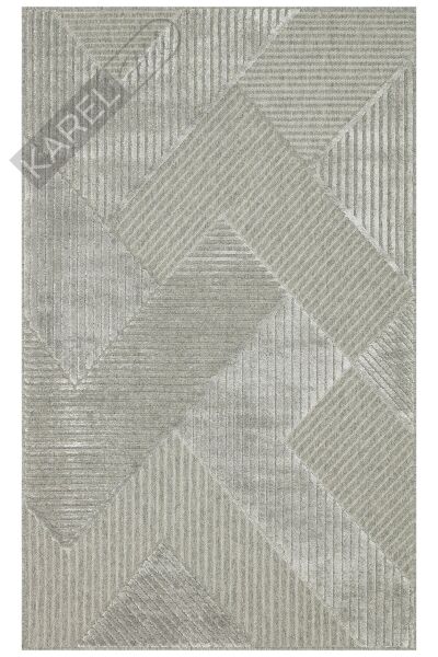 ZENITH ZNT 01 GREY  Yüksek Alçak Dokulu Naturel Yün ve Viskon Modern Dokuma Halı
